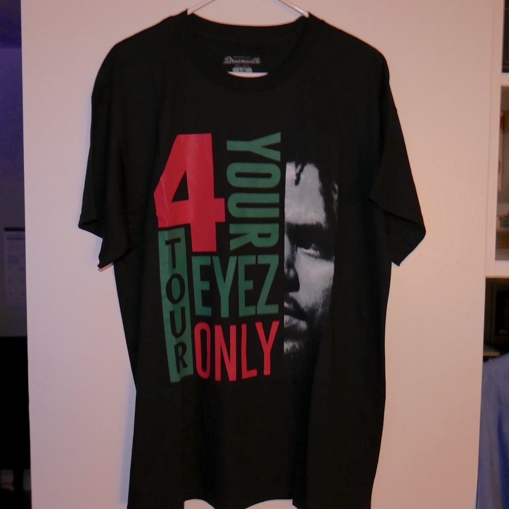 J Cole official 4 Your Eyez Only Tour tee